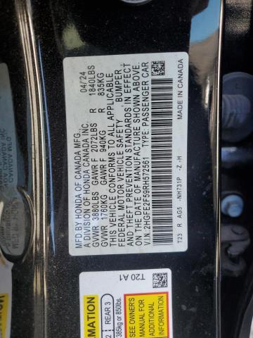 2024 HONDA CIVIC SPORT 2HGFE2F59RH572561