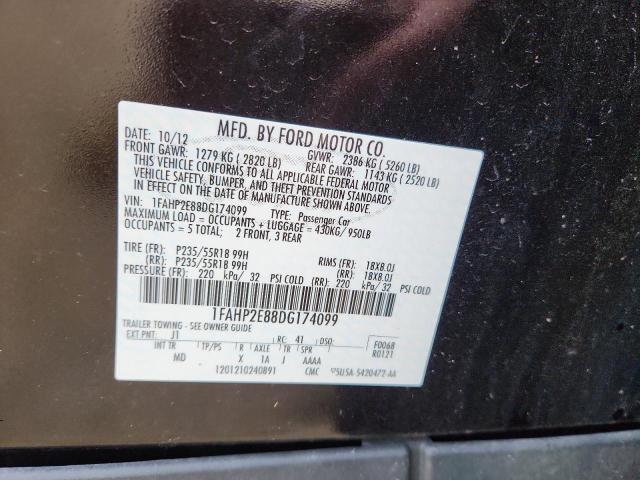 2013 FORD TAURUS SEL - 1FAHP2E88DG174099