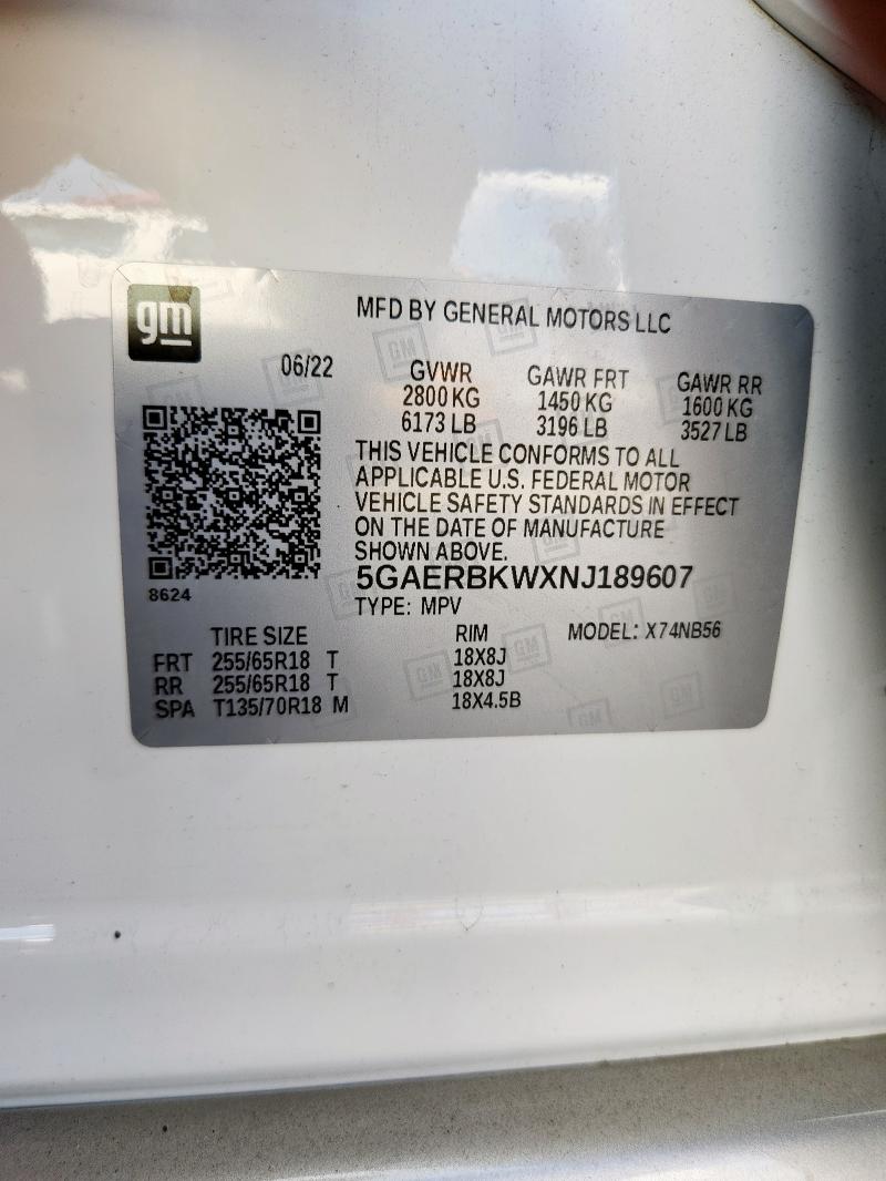 2022 BUICK ENCLAVE ES 5GAERBKWXNJ189607