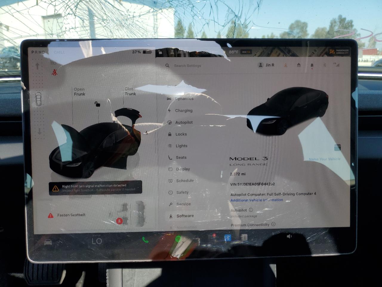 Lot #3304099487 2025 TESLA MODEL 3