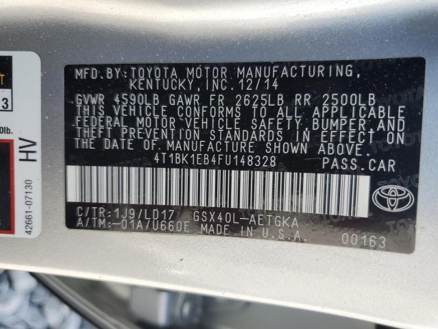 2015 TOYOTA AVALON XLE 4T1BK1EB4FU148328