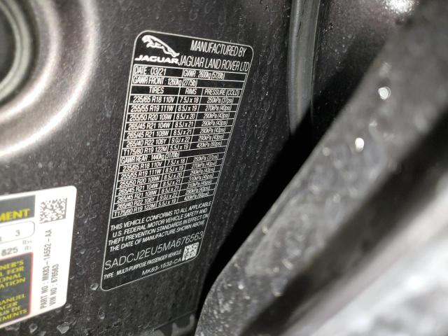 2021 JAGUAR F-PACE S - SADCJ2EU5MA676563