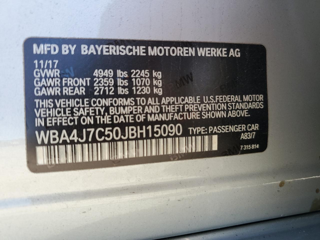 BMW 4 SERIES GRAN COUPE GRAN COUPE