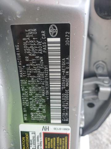 2015 TOYOTA AVALON XLE 4T1BK1EBXFU142291