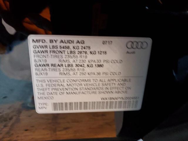 2018 AUDI Q5 PREMIUM WA1BNAFY5J2024551