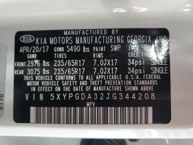2018 KIA SORENTO LX - 5XYPGDA32JG344208
