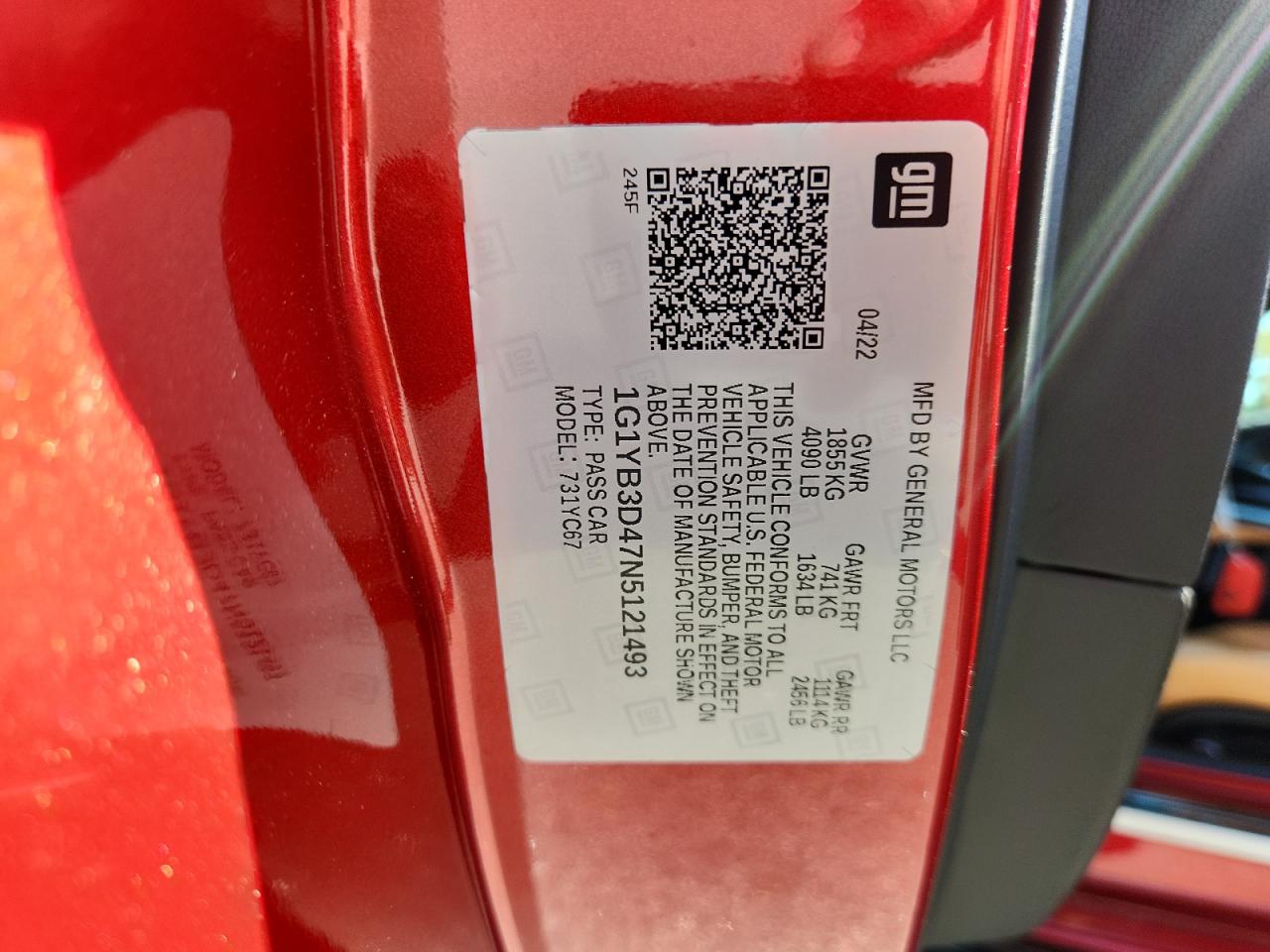 CHEVROLET CORVETTE STINGRAY 2LT