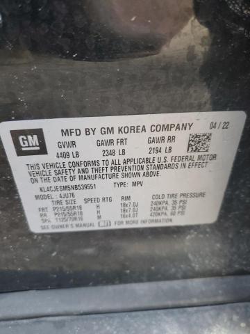 2022 BUICK ENCORE PREFERRED KL4CJESM5NB539551