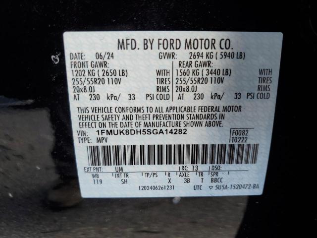 2025 FORD EXPLORER A 1FMUK8DH5SGA14282