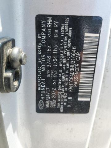 2017 HYUNDAI VELOSTER KMHTC6AD3HU316646