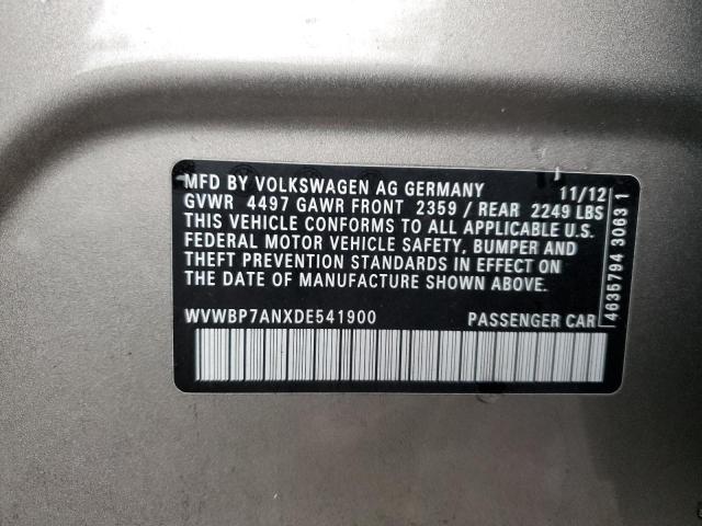 2013 VOLKSWAGEN CC SPORT - WVWBP7ANXDE541900