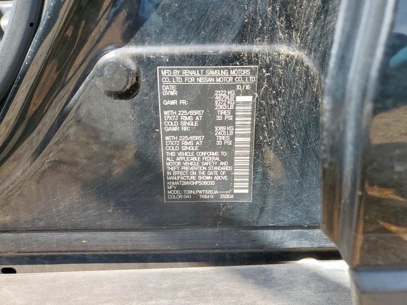 2017 NISSAN ROGUE S KNMAT2MV0HP508033