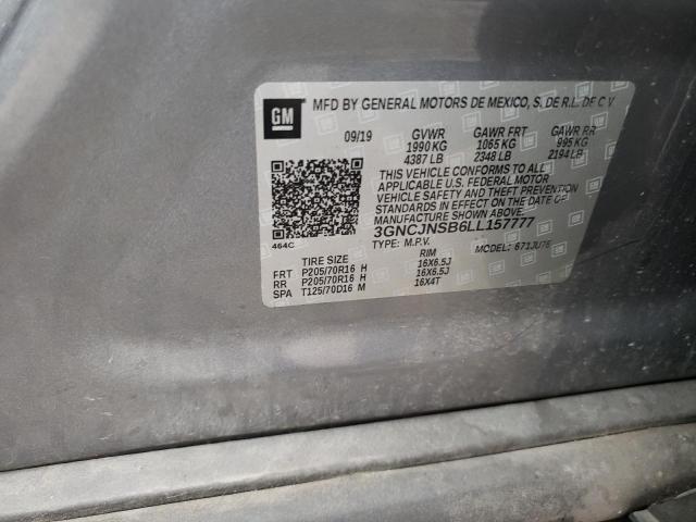 2020 CHEVROLET TRAX LS 3GNCJNSB6LL157777