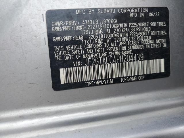 2023 SUBARU CROSSTREK JF2GTAEC4PH204439