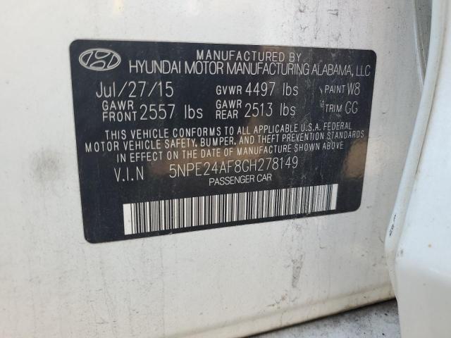2016 HYUNDAI SONATA SE #3266967498