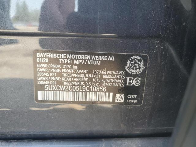 2020 BMW X7 XDRIVE4 5UXCW2C05L9C10856