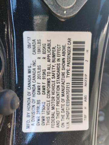 2017 HONDA CIVIC SI 2HGFC1E55HH707213