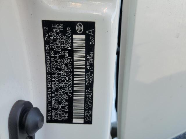 2012 TOYOTA PRIUS - JTDKN3DU6C1547751