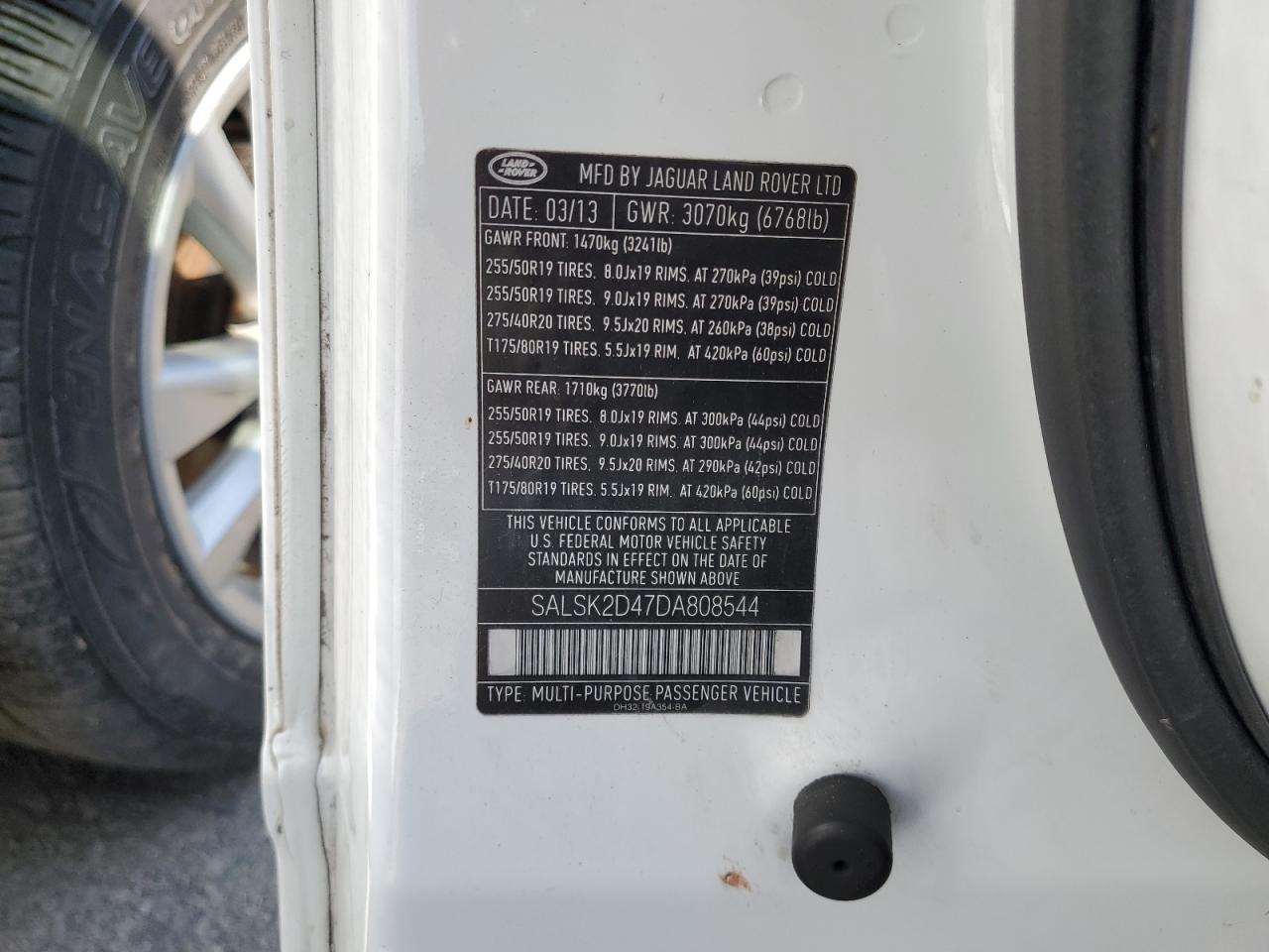 Lot #3282468579 2013 LAND RANGE ROVER SPORT HSE LUXURY