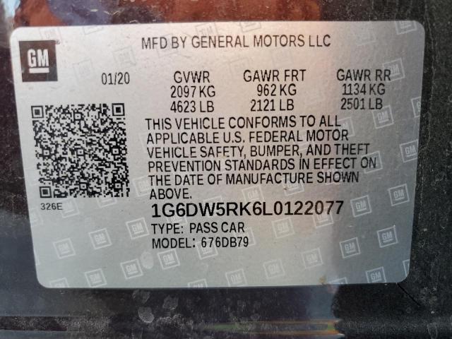 2020 CADILLAC CT5 LUXURY - 1G6DW5RK6L0122077