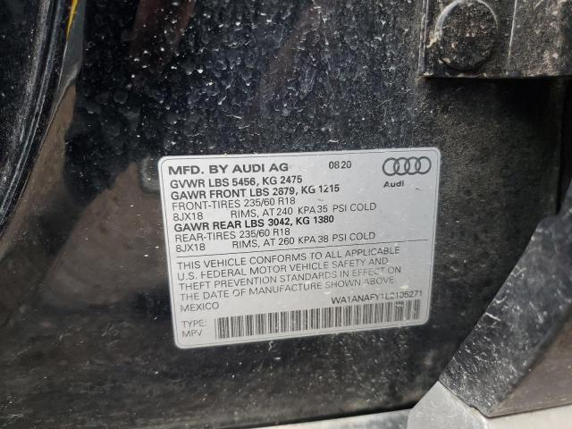 2020 AUDI Q5 PREMIUM WA1ANAFY1L2105271
