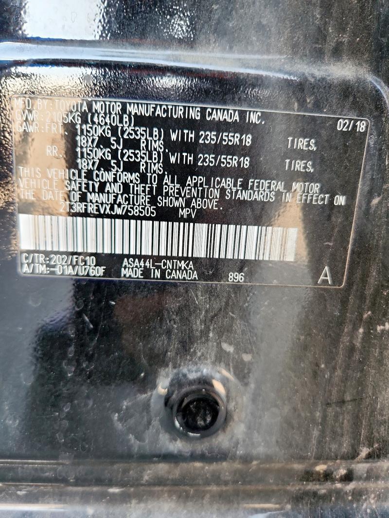 2018 TOYOTA RAV4 ADVENTURE 2T3RFREVXJW758505