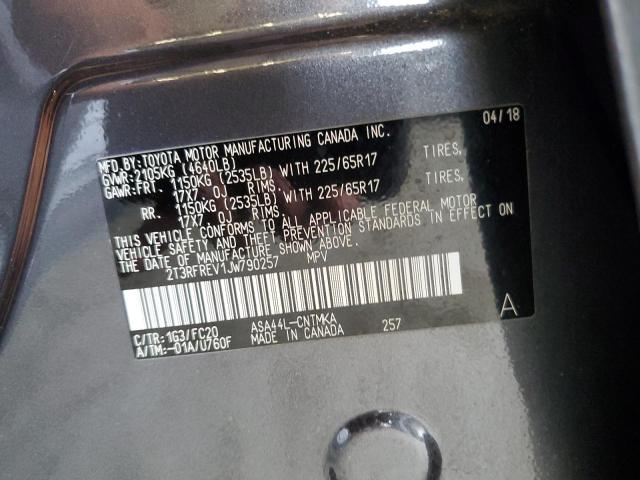 2018 TOYOTA RAV4 ADVEN 2T3RFREV1JW790257