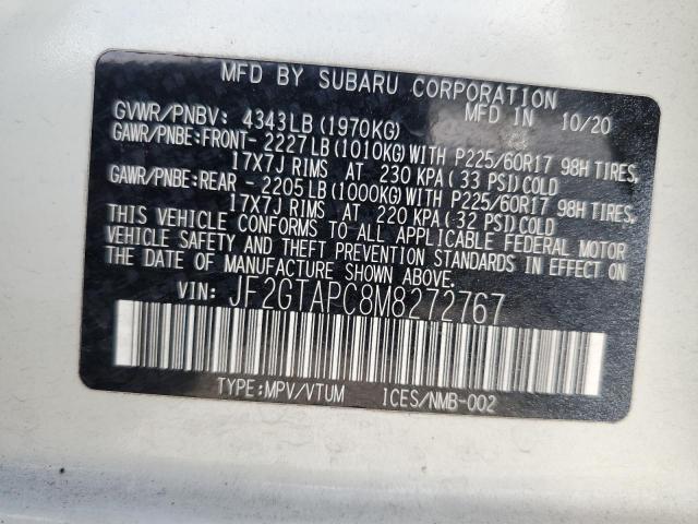 2021 SUBARU CROSSTREK JF2GTAPC8M8272767