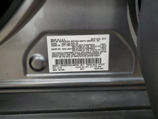 2015 MITSUBISHI OUTLANDER 4A4AR4AU9FE005978