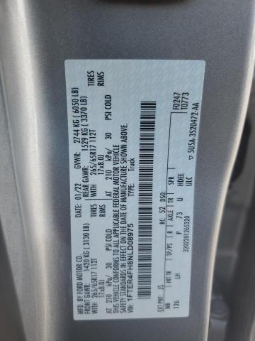 2022 FORD RANGER XL #3296218482