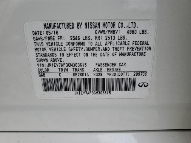 2016 INFINITI Q50 PREMIU JN1EV7AP3GM303615