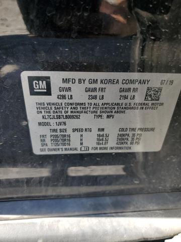 2020 CHEVROLET TRAX 1LT - KL7CJLSB7LB009262