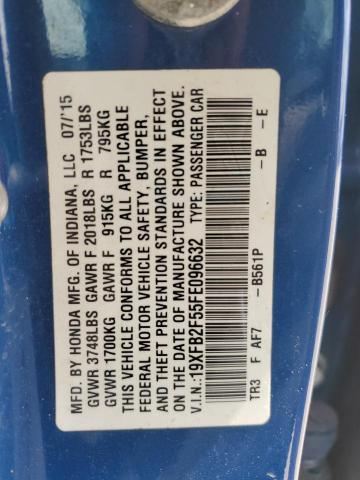 2015 HONDA CIVIC LX 19XFB2F55FE096632