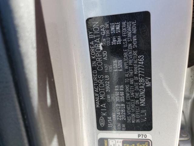 2015 KIA SOUL KNDJN2A28F7777463