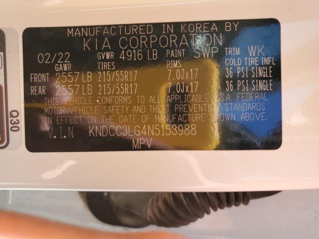 2022 KIA NIRO S KNDCC3LG4N5153988