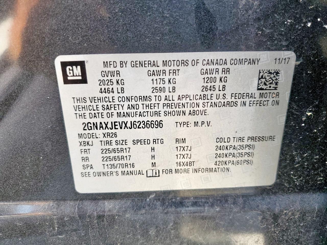 CHEVROLET EQUINOX LT