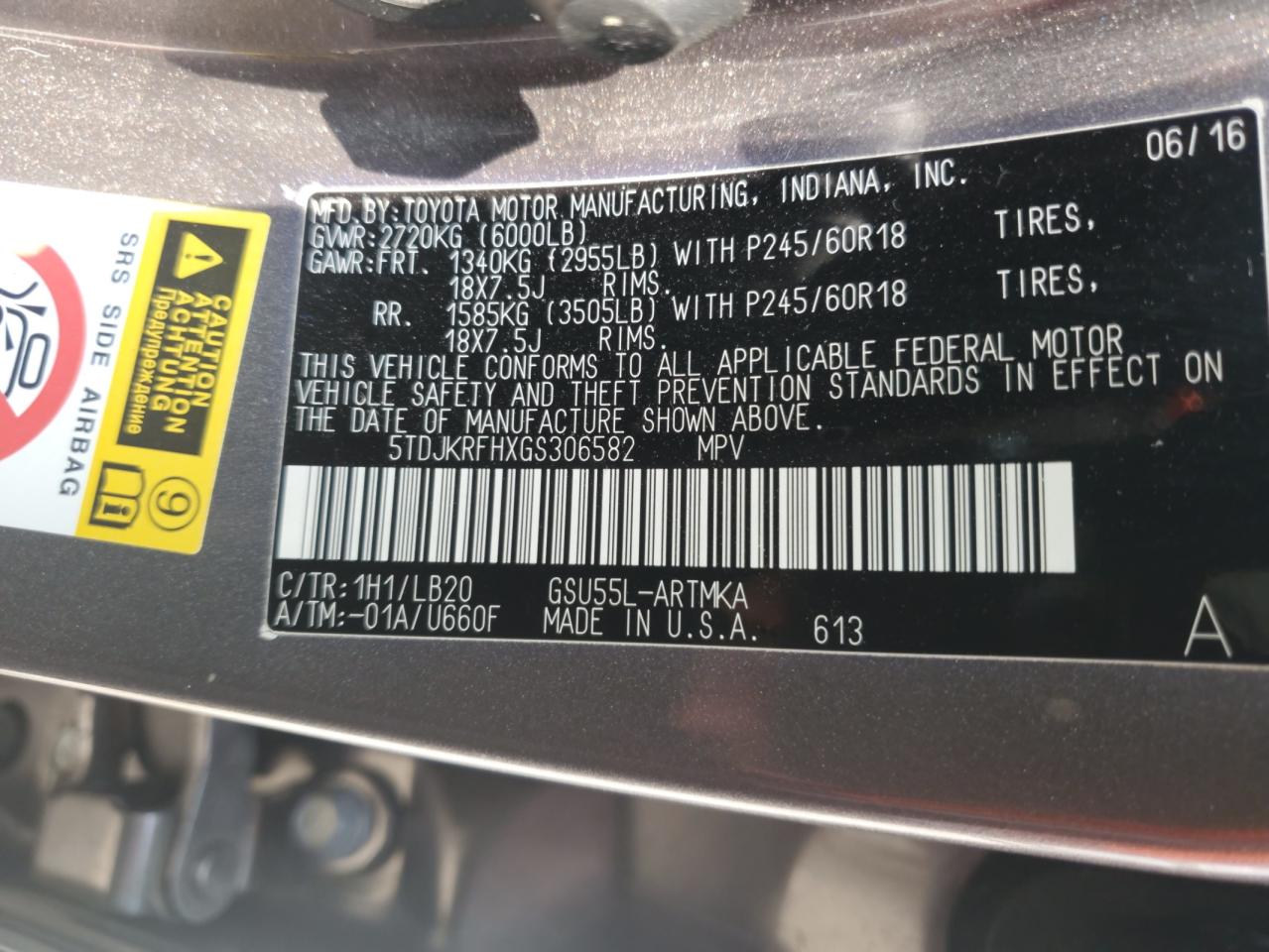 TOYOTA HIGHLANDER XLE