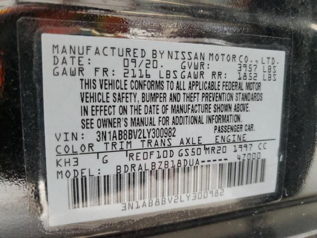 2020 NISSAN SENTRA S 3N1AB8BV2LY300982