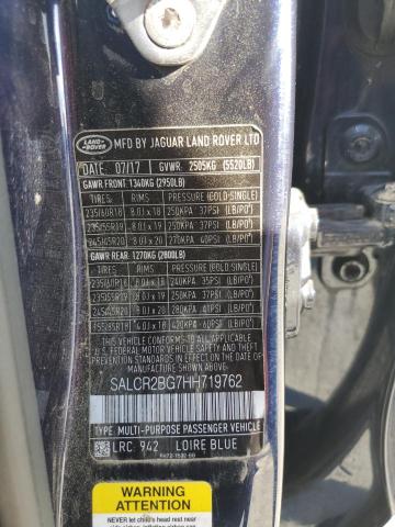 2017 LAND ROVER DISCOVERY - SALCR2BG7HH719762