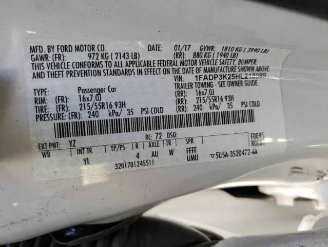 2017 FORD 1310 TRACT 1FADP3K25HL218089