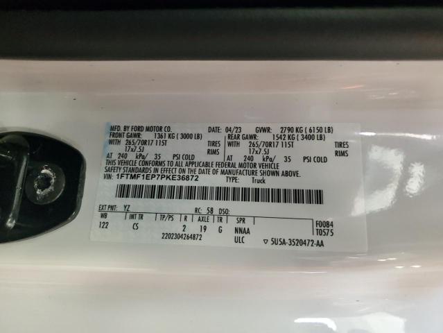 2023 FORD F150 1FTMF1EP7PKE36872