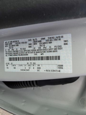 2025 FORD ESCAPE ST LINE SELECT 1FMCU9NA1SUB34384