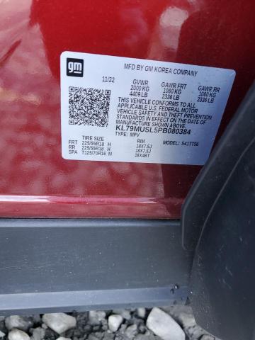 2023 CHEVROLET TRAILBLAZER RS KL79MUSL5PB080384