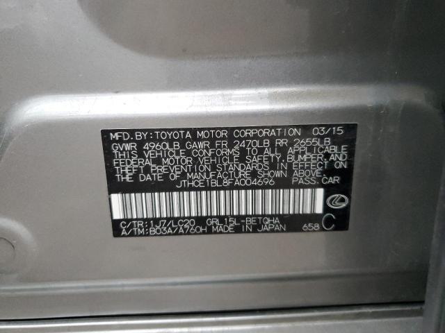 2015 LEXUS GS 350 JTHCE1BL8FA004696
