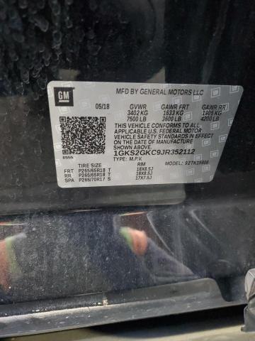 2018 GMC YUKON XL K1500 SLT 1GKS2GKC9JR352112