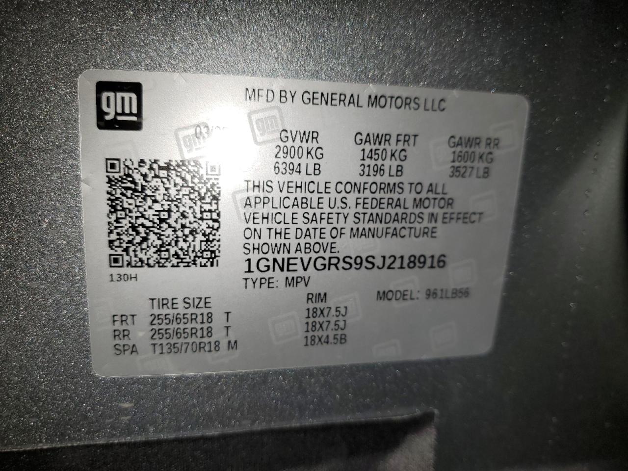 CHEVROLET TRAVERSE LT