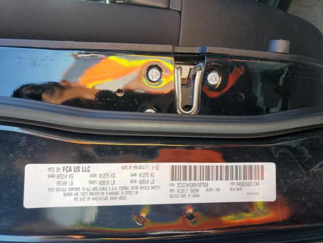 2016 DODGE CHARGER SX 2C3CDXHG0GH187939