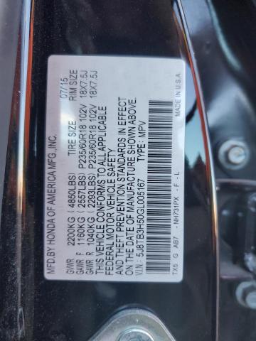 2016 ACURA RDX TECHNO 5J8TB3H50GL005167