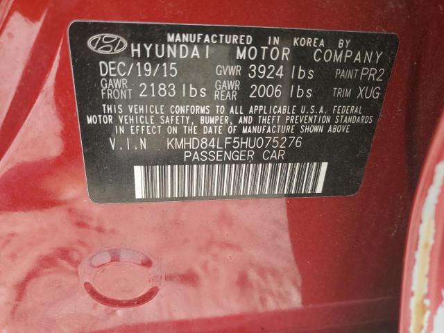 2017 HYUNDAI ELANTRA SE - KMHD84LF5HU075276