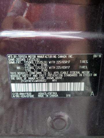 2018 TOYOTA RAV4 LE - 2T3ZFREV3JW499002